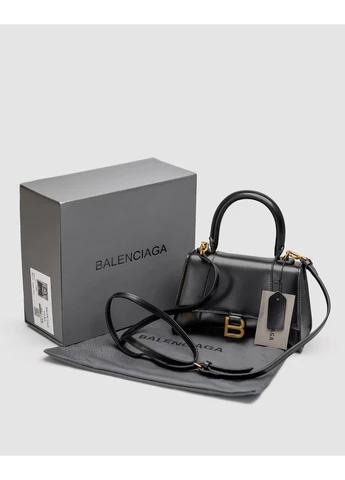 Сумка BALENCIAGA Hourglass New Black Gold Баленсіага No Brand (377509540)