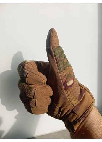 Тактические перчатки для военных с защитой косточек пальцев сенсорные No Brand (366890843)