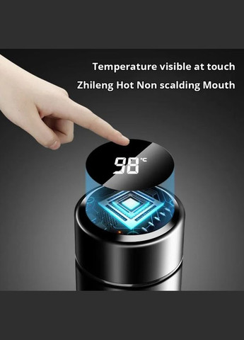 Розумний термос з індикатором температури 500мл, Blue Yiwu (305836348)