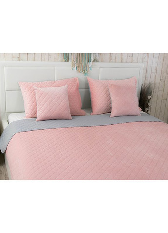 Покрывало VeLour 180х220 Pink and Grey ромб Руно (329409581)