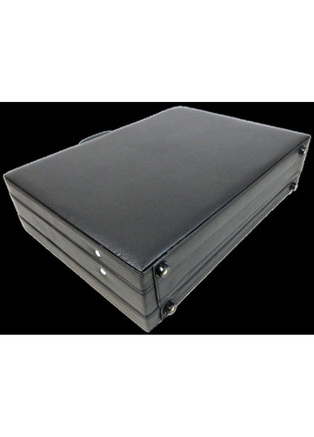 Класичний кейс, дипломат з еко шкіри Portfolio чорний No Brand (361157100)