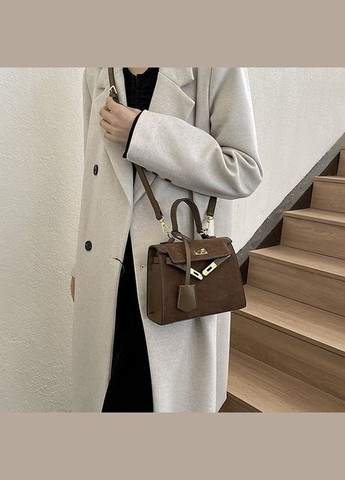 Жіноча сумка 2363 замшева крос-боді No Brand (344446812)