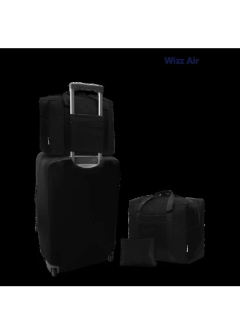 Дорожня сумка для ручної поклажі чорна 40*30*20 см Wizzair Coverbag (298806792)