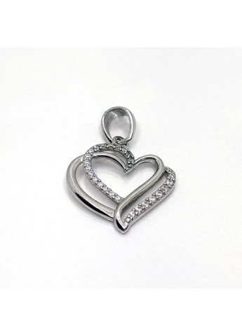 Подвесок сердце серебро 925 1,08г. родий (1663П) Svitozar (369174419)