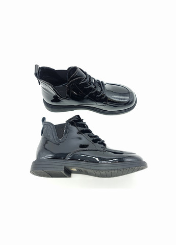 Жіночі черевики чорні лакована шкіра YA-18-10 23 см (р) Yalasou (260010357)
