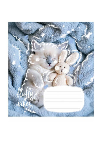 Зошит 12 арк. клітинка " " / Fluffy vibes Star (342416830)