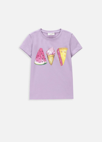Фиолетовая демисезонная футболка Coccodrillo