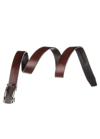 Ремень из натуральной кожи с кожаной вставкой в пряжке 20216 Коричневый Vintage (337353113)