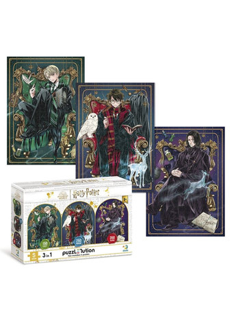 Дитячий пазл 3 в 1 "Династія чарівників" 200575 набір 4 в 1 Dodo (365268043)