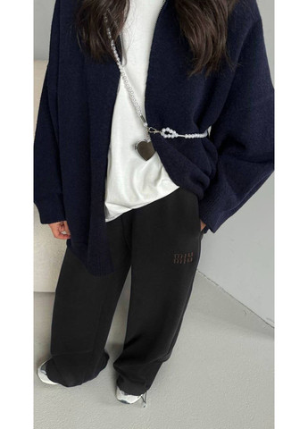 Стильні оверсайз штани палаццо з логотипом Україна (351480273)