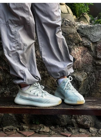 Білі літні кросівки adidas yeezy boost 350 v2 cloud white 1 адідас ізі буст No Brand