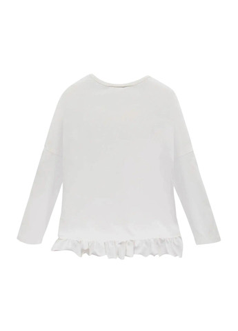 Лонгслів для дівчинки 191BGFC004-002 білий Brums (327878299)