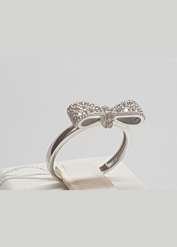 Золотое кольцо с фианитами. 700181-бел Харківська ювелірна фабрика (332174242)