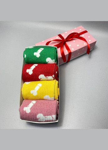 Комбинированные бокс мужских высоких носков 40-45 на 4 пары в подарочной коробке Vakko (306424135)