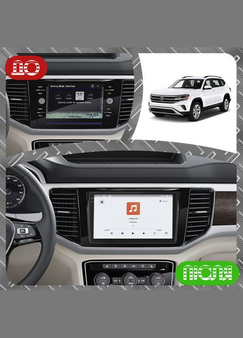 Штатна магнітола 9" для Volkswagen Atlas I 2017-2020 4/64 QLED CarPlay 4G Wi-Fi GPS 360 Prime 5 шт. Lesko (336200310)