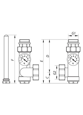 Комплект для підключення циркуляційного насоса KR.1020 - 1 дюйм (KR2690) KOER (321184459)