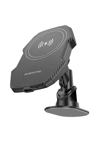 Автотримач для телефона з БЗП Adelante magnetic wireless fast charging car holder(center console) (6941991109805) Borofone BH216 (372682198)
