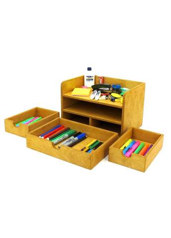 Органайзер настільний з дерева Монро каррі (КНЦ-004603) No Brand (328224777)