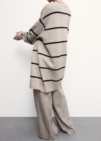 Серо-бежевый демисезонный кардиган H&M