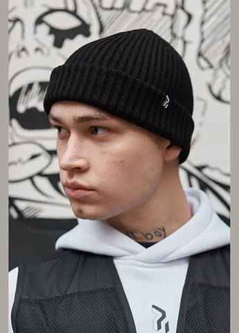 Унісекс шапка Basic чорного кольору OGONPUSHKA (314903496)