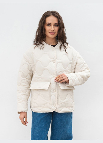 Молочная демисезонная куртка-жилет Romashka Буффало