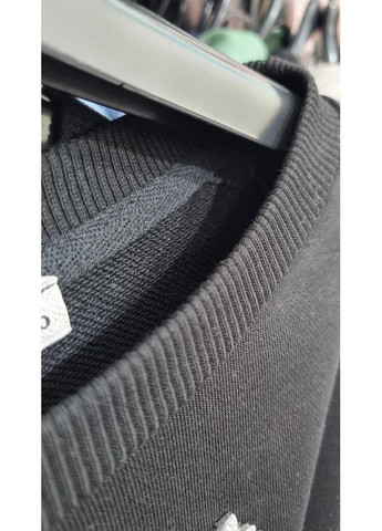 Черный свитшот женский Mint надпись вышивка (360899492)