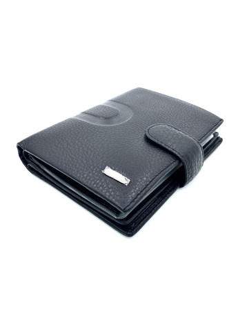 Чоловіче портмоне з натуральної шкіри BK-029-22 чорне 13,5 х 10 х 2,5 Beidierke (367263587)
