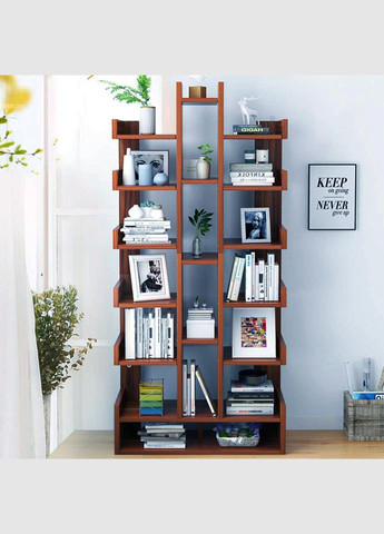 Книжковий стелаж з дерева Дефо 5 капучино (КПС-500509) No Brand (328081484)