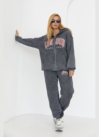 Женский теплый спортивный костюм тай-дай с принтом London Liton (296908972)