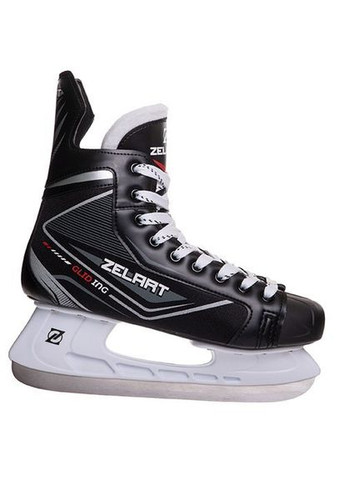 Ковзани хокейні PVC Z-0889 (лезо-сталь, чорний-білий) ( ) (2000904738205) shop (2000904738205) No Brand (362895309)