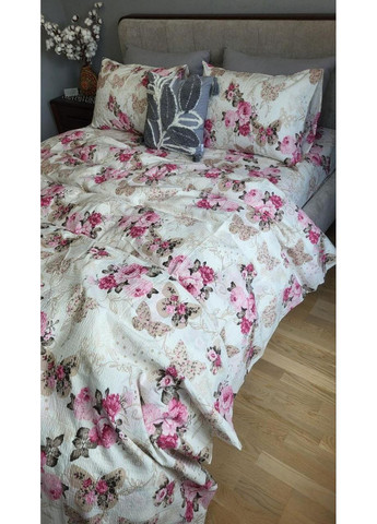 Постільна білизна з резинкою Мірра, ранфорс гофра (жатка) Евро розмір, наволочки 50/70 No Brand (363193127)