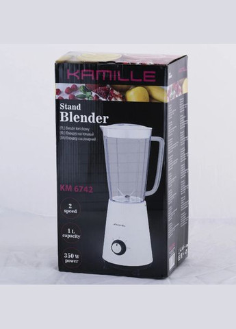Блендер стаціонарний KM-6742 350 Вт 1 л Kamille (336877527)