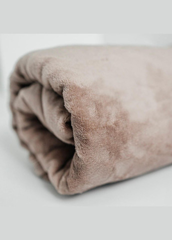 Плед микрофибра велсофт однотонный евро 200х220 Светлый М-lel-003 (М-lel-003) No Brand (306633996)