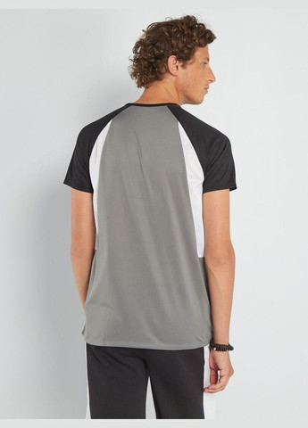 Комбинированная футболка sport,белый-черный-серый, Kiabi