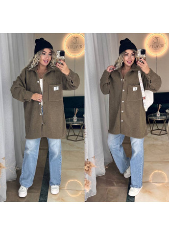 Сорочка-пальто тепла щільний барашек Тедді,Туреччина,на ґудзиках Україна (365234519)