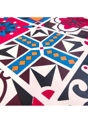 Самоклеюча плівка на паперовій основі 0,45х10м х 0,07мм Вінтажна бордова мозаїка SW-00000789 love-shopping Sticker Wall (354661650)