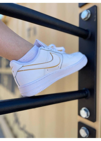 Білі Осінні кросівки чоловічі nike air force 1 white 5 найк аір форс 1 преміум No Brand