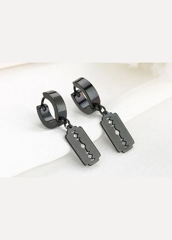 Молодежные серьги из нержавеющей стали в форме Лезвие Бритвы в стиле панк No Brand (323652840)