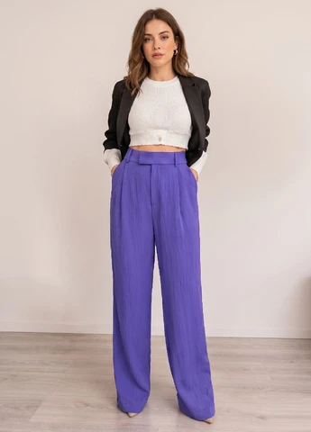 Брюки жіночі широкі з ліоцелу Zara (397052278)