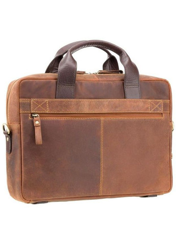 Сумка портфель через плече для чоловіків з натуральної шкіри для документів А4 для ноутбука Коричневий 40386 Visconti (361400973)