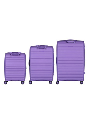 Набор чемоданов, Aero, полипропилен, (L+M+S), TSA, 4 колеса, EXP, лавандовый 2E (365067241)