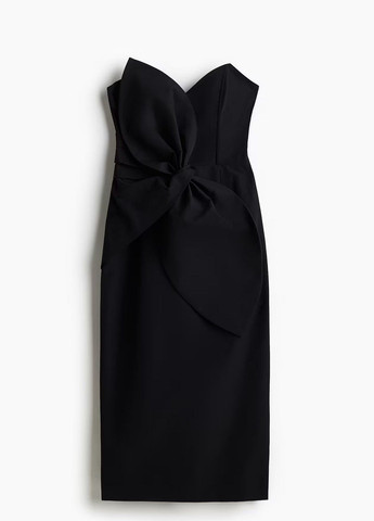 Черное праздничный платье H&M однотонное