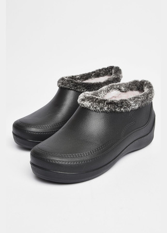 Галоши мужские на меху черного цвета Let's Shop (299704311)