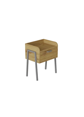 Тумба модульна Бетті 540x450x320 метал Сірий ДСП Дуб 16 мм (FRD-103002) Ferrum-decor (377387777)