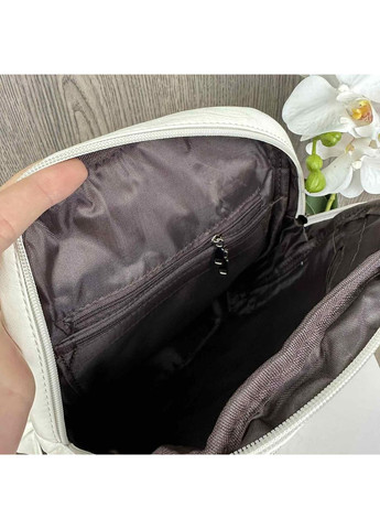 Стильний жіночий міні рюкзак сумка 2 в 1 екошкіра міський рюкзачок для прогулянок м'ятний сумка на плече ProDobro (363136510)