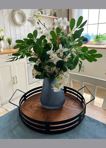 Таця Garret Plus металева з дерев'яною основою Nice & Cozy Metal Tray (280916352)