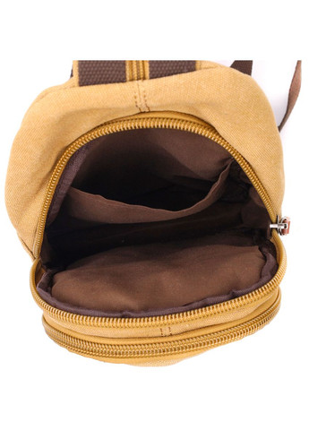 Рюкзак чоловічий сумка через плече слінг міцної тканини з ущільненою спинкою Vintagе 22178 Vintage (302257650)