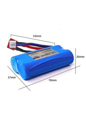 Літій-іонна акумуляторна батарея 7,4 В 1300mAh для радіокерованих моделей 16101 та 16102 ( код: 74V1300MA ) WL Toys (331902338)