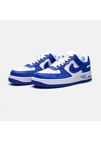 КРОСІВКИ ЖІНОЧІ NIKE LOUIS VUITTON X AIR FORCE 1 LOW BLUE НАЙК ДАКБУТ No Brand білі демісезони (368862209)