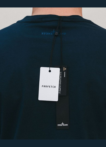 Синяя футболка f0026 Stone Island -shi-9222